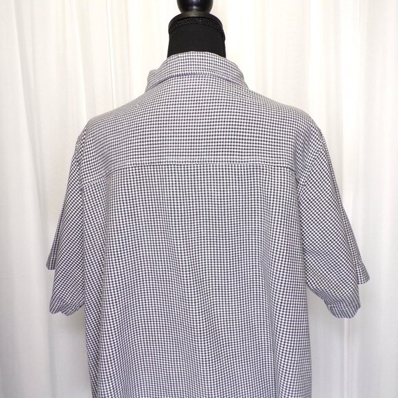 Fashion Bug Embroidered Top Women 22/24 Black White Floral Button Up Slits - Picture 8 of 11